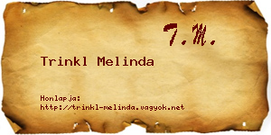 Trinkl Melinda névjegykártya
