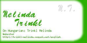 melinda trinkl business card